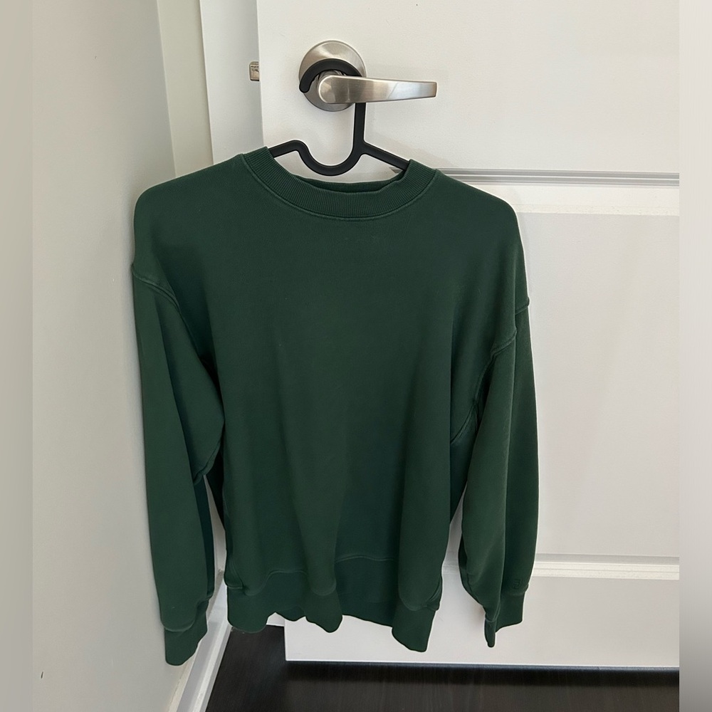 Aritzia TNA Terry Fleece Boyfriend Crew Sweater